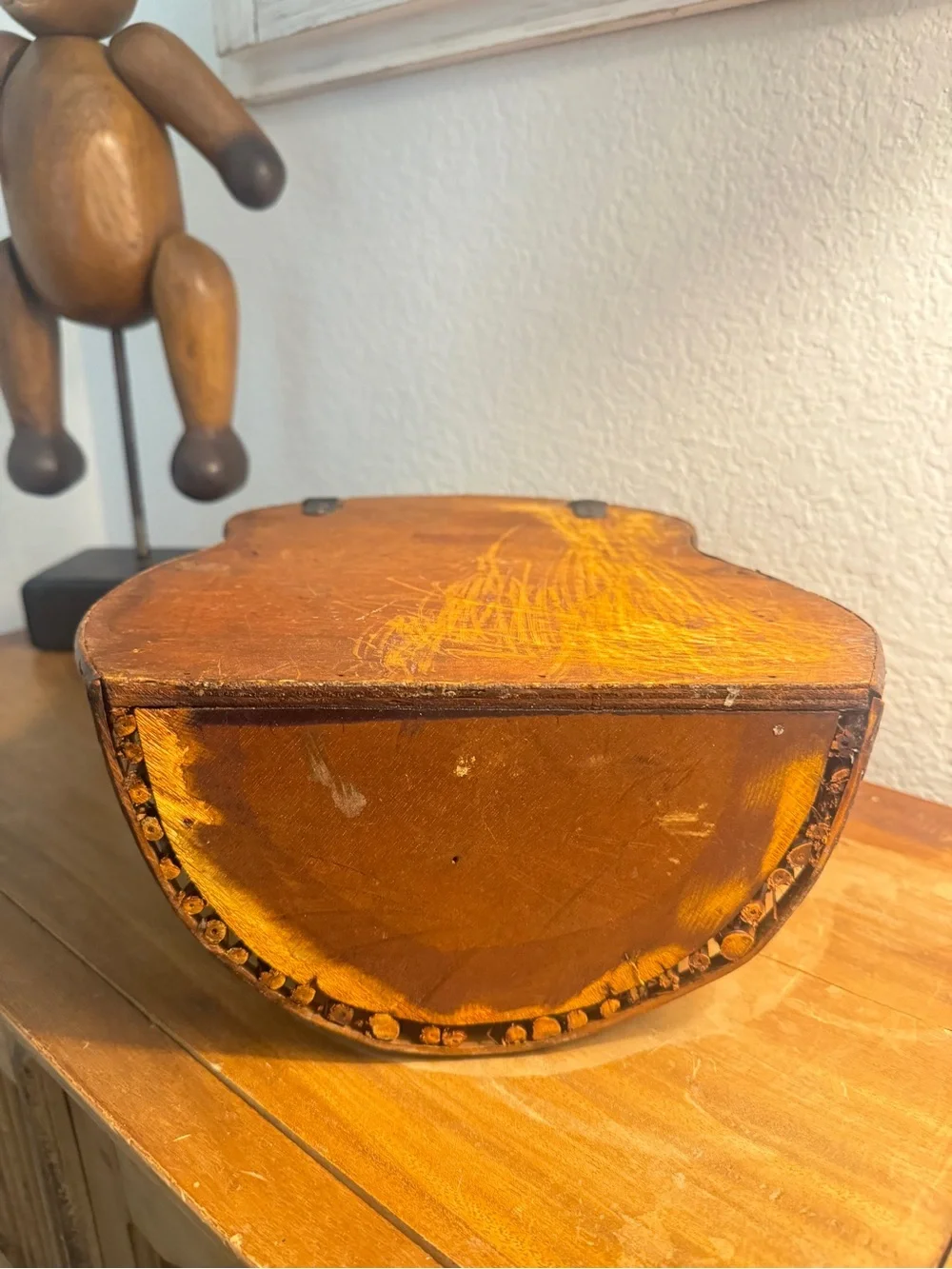 VINTAGE BAMBOO/ RATTAN WALL SCONCE PLANTER/BASKET